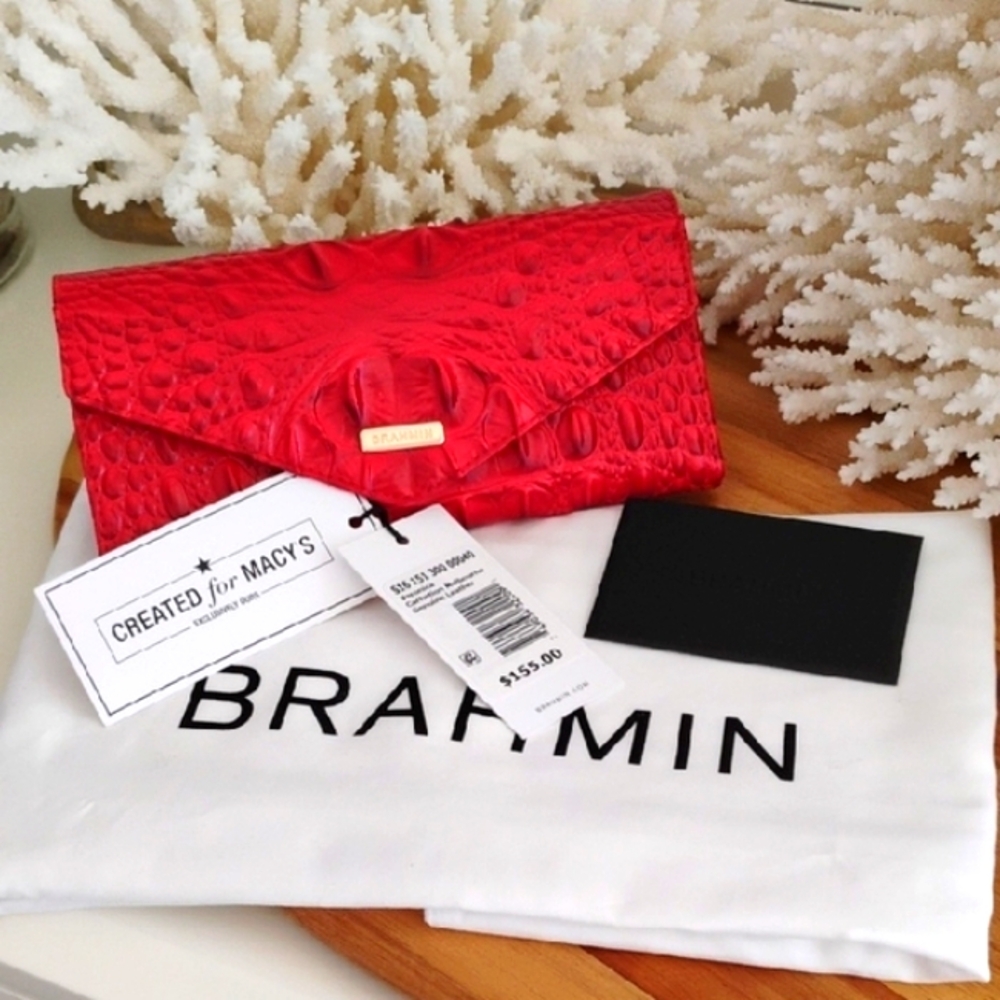 ‼️SOLD‼️Brahmin Veronica Wallet Carnation